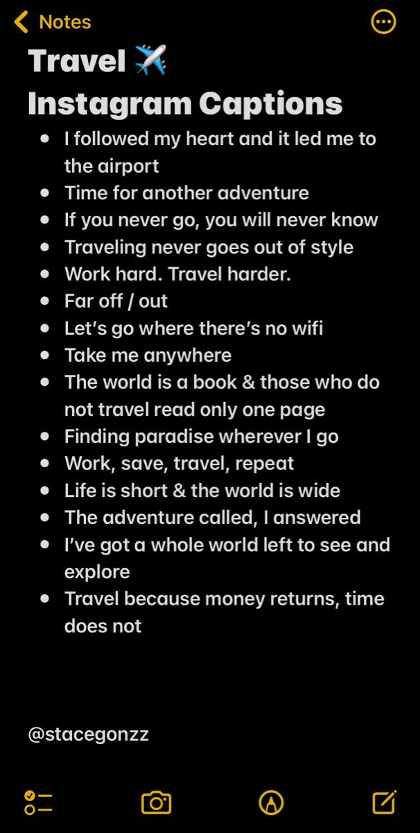 Travel Short Captions for Instagram