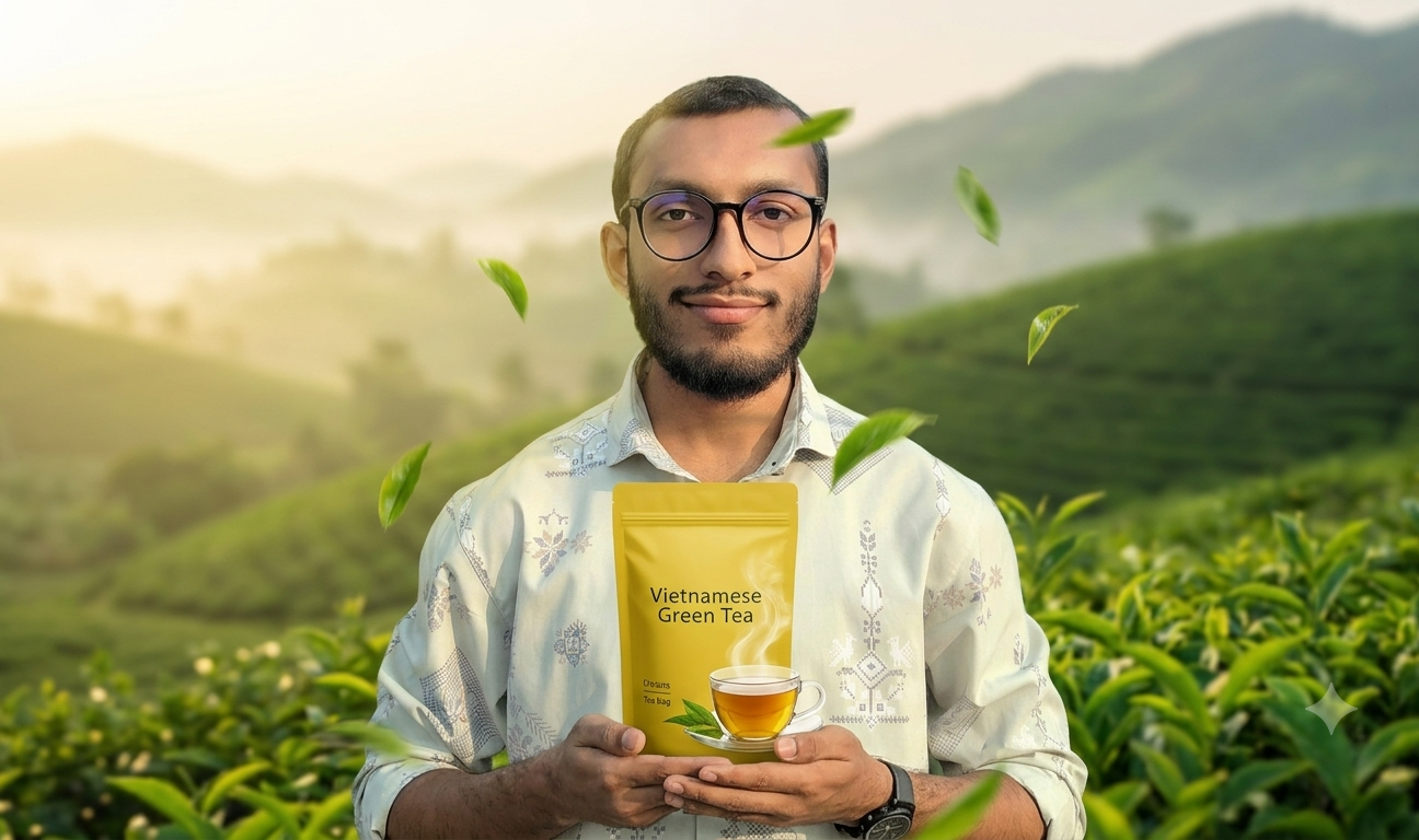 Tea Green Vietnamese Yellow Bag