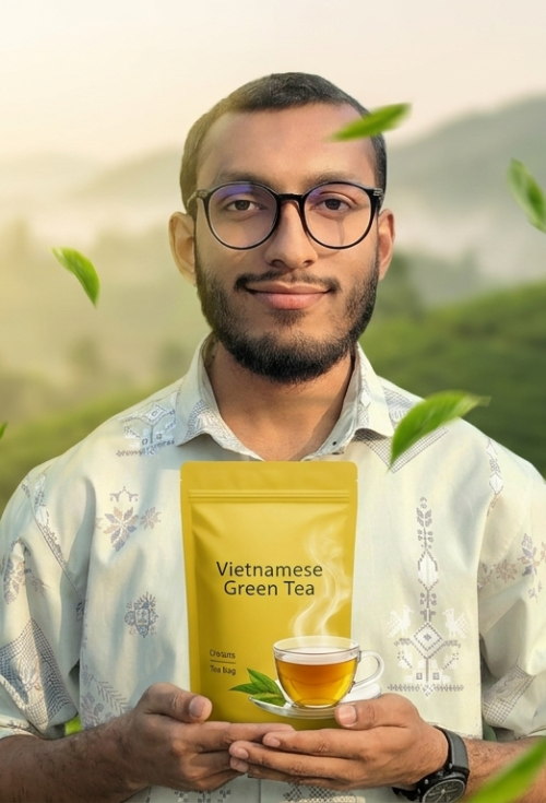 Tea Green Vietnamese Yellow Bag